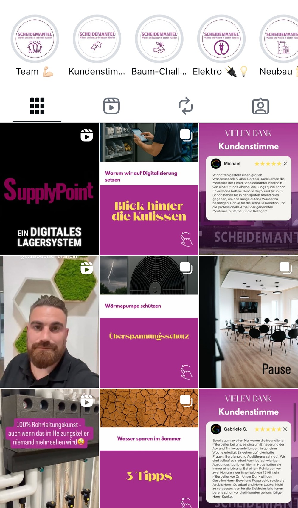 Scheidemantel Instagram Feed